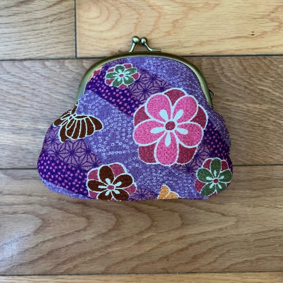 From Japan Multicolor Floral Coin Purse - Picture 2 of 8